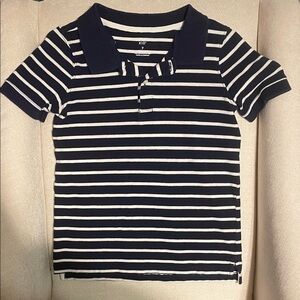 Carter's Navy & White Striped Polo